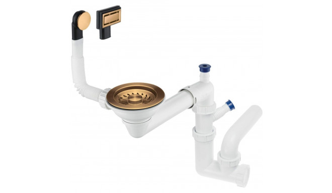 1-Bowl Sink Waste Space-Saver Trap