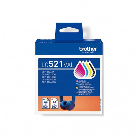 Brother LC521VAL Inkjet Cartridge Value Pack C/M/Y/K |