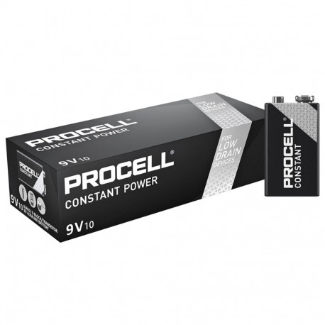 Battery - Procell Constant Power 9V 6LR61 Alkaline 10 Pack
