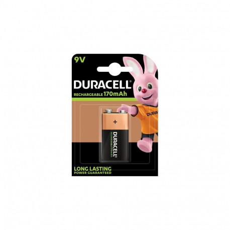 Battery - Duracell 9V Rechargeable 170 mAh 400 Cycles