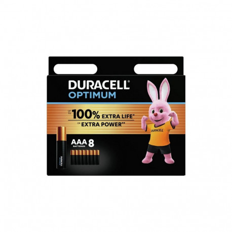 Battery - Duracell AAA Optimum 1.5V MX2400 8 Pack