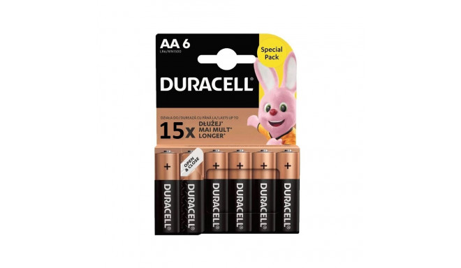 Battery - Duracell Basic MN1500 AA 1.5V Alkaline 6 Pack