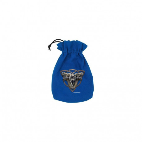 Accessory - Anne Stokes Wolf Trio Dice Bag 16.5x12.3 cm Waxed Closure