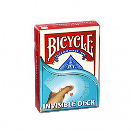 Card Deck - Bicycle Invisible Playing Cards 63.5 x 88.9 mm Red
