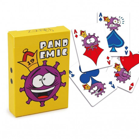 Card Game - Pandemic Playing Cards 54 Standard Index Silver Foil USA