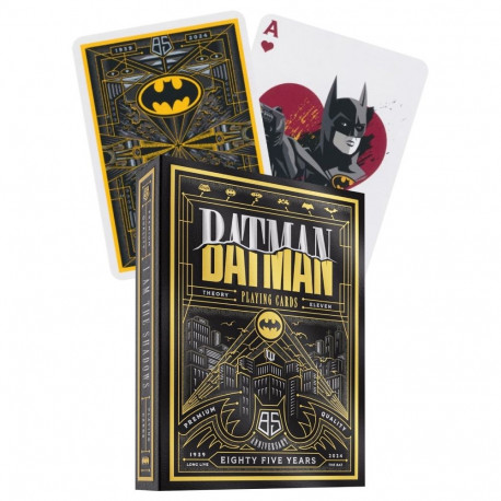 Playing Cards - Batman 85th Anniversary Deck 52 Cards + 2 Jokers Black/Yellow/Silver