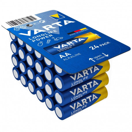 Battery - Varta Longlife Power AA LR6 1.5V Alkaline 24 Pack