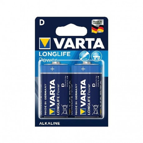 Battery - Varta D Long Life Power Alkaline 1.5V 2 Pack