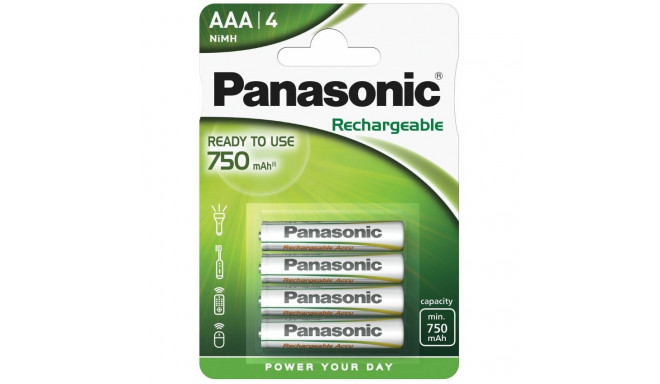 Rechargeable Battery - PANASONIC P03P 750 mAh AAA 1.2V 2 pcs