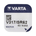 Battery - Varta V317 1.55V 19-20mAh 1.65mm x 5.8mm 1g