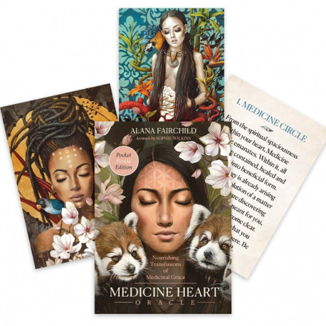Oracle Deck - Medicine Heart Oracle Pocket Panda Edition 44 Cards 56-Page Guide