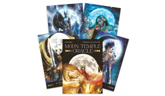 Oracle Deck - Blue Angel Moon Temple Oracle 44 Cards 256-Page Guide