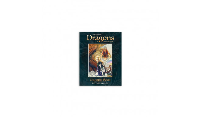 Coloring Book - Blue Angel Dreams of Dragons & Dragon Kin 96 Pages 27.5x21.5 cm