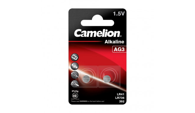 Battery - Camelion G3 LR736 LR41 1.5V Alkaline 2 pcs