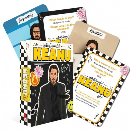 Card Deck - What Would Keanu Do? 24 Illustrated Cards 8.7 x 12 cm