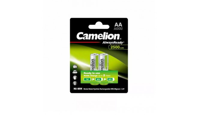 Battery - Camelion R2U HR6 AA 2500mAh 1.2V Rechargeable Batteries 2 pcs
