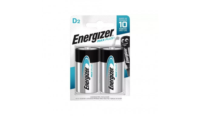 Battery - Energizer LR20 D Max Plus 2-pack Leak-resistant 10-year shelf life