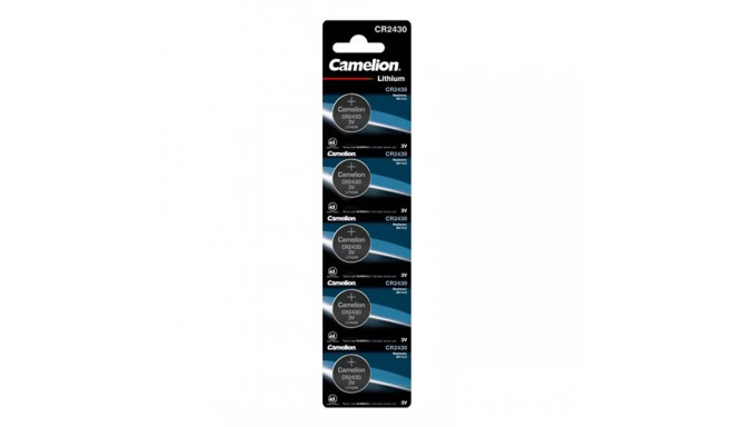 Battery - Camelion CR2430 3V Lithium Button Cell 5 pcs