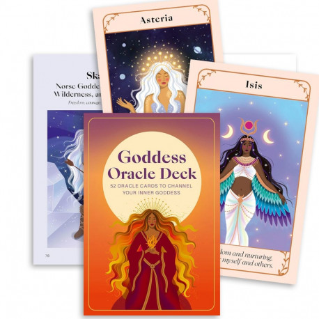 Oracle Card Set - Goddess Orakulo Kortos 52 Affirmation Cards 8.9x13.5x3.5 cm
