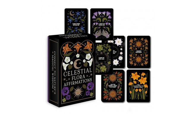 Affirmation Deck - Celestial Flora 52 Cards 96-Page Booklet 8.7 x 13.2 cm
