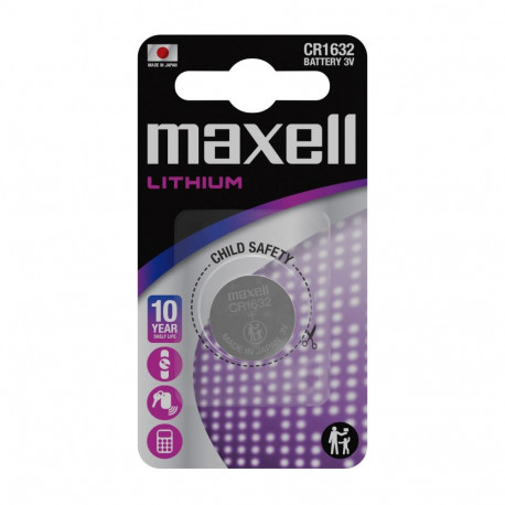 Battery - Maxell CR1216 3V Lithium Coin Battery 12mm Diameter 1.5g