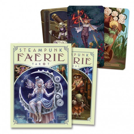 Tarot Card Set - Llewellyn Steampunk Faerie 78 Cards, 225-Page Book
