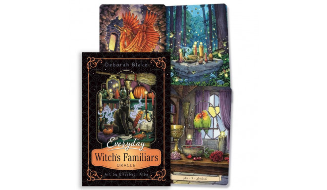 Oracle Card Set - Llewellyn Everyday Witch's Familiars 40 Cards, 120-Page Book
