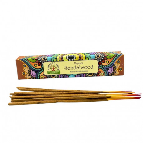 Incense Stick - Namaste Mandala Masala Sandalwood 15 Sticks 20 cm
