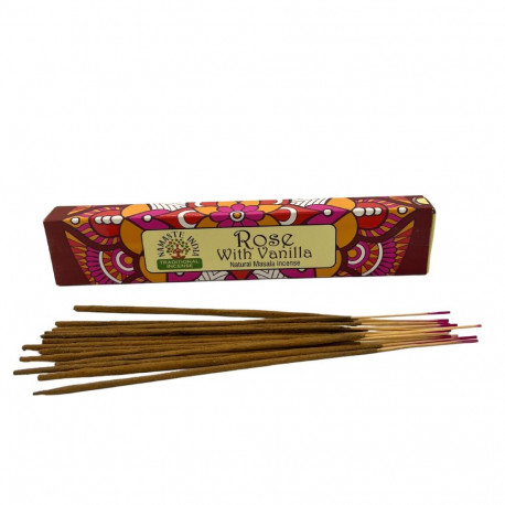 Incense Stick - Orkay Namaste Mandala Masala Rose Vanilla 15 Sticks 20cm