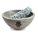 Ritual Bowl - Hamsa Ancient Wisdom 14x7 cm Mango Wood