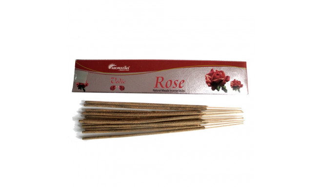 Incense Stick - Vedic Rose Natural Masala 15g, Burns 20 Minutes