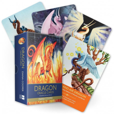 Oracle Card Deck - Dragon Oracle Kortos 44 Cards Guidebook 10 x 13.8 cm