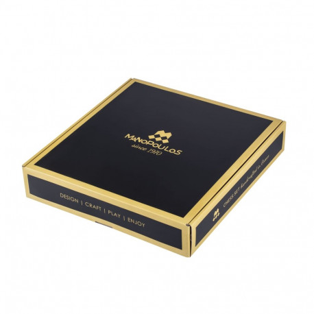 Chess Set - Manopoulos Renaissance Zinc Alloy with 36cm Brass Board