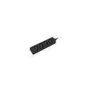Lanberg PS0-04E-0100-IEC-BK power extension 1 m 4 AC outlet(s) Indoor Black
