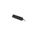 Lanberg PS0-04E-0100-IEC-BK power extension 1 m 4 AC outlet(s) Indoor Black