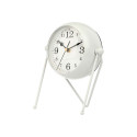 Table clock White Metal 18 x 21 x 12 cm (4 Units)