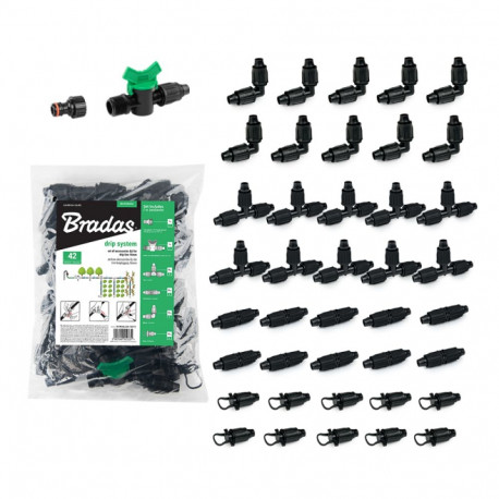 Lisatarvikute komplekt QJ tilgutile 16mm - 42tk.