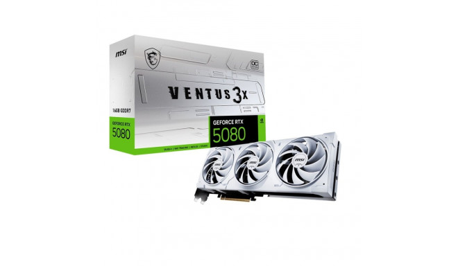 Graphics card GeForce RTX 5080 VENTUS 3X OC WHITE 16G GDDR7 256bit