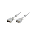 Cable Data VGA 3m 2xferryt, gray
