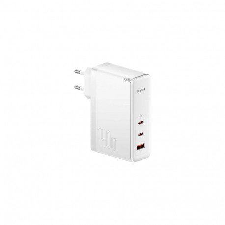 Baseus GaN5 Pro seinalaadija 2xUSB-C USB 140W, valge