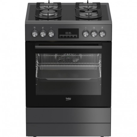 BEKO pliit FBM62330GADSN gaasipliidiplaadi ja elektriahjuga, grill, LED, energiaklass A, 72L, laius 