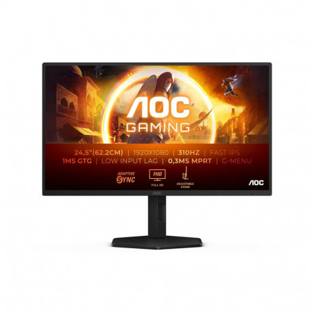 AOC 25G4SXU 24,5-tolline IPS FHD 310 Hz 1 ms 1920 x 1080 pikslit 400 cd/m² 2 HDMI-pordiga must monit