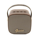Guess nahkne Script Logo kõlar pruun (GSM178206)