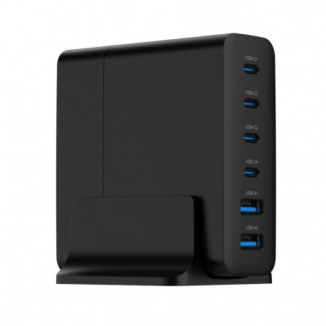 CHARGER USB UNIVERSAL 6P 75W/TA-UC-2A4C-PD75-01-BK GEMBIRD