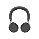 JABRA Evolve2 75 Headset on-ear Bluetooth wireless active noise cancelling USB-C noise isolating bla