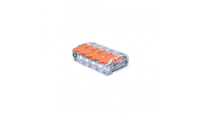 Splicing Connector with Lever, 5x 0.5-6.0mm², 40A, 450V, 20pcs