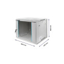 Qoltec 54484 RACK cabinet 19" | 9U | 600 x 500 x 450