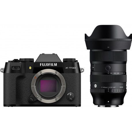 Fujifilm X-T50 + Sigma 17-40mm, black