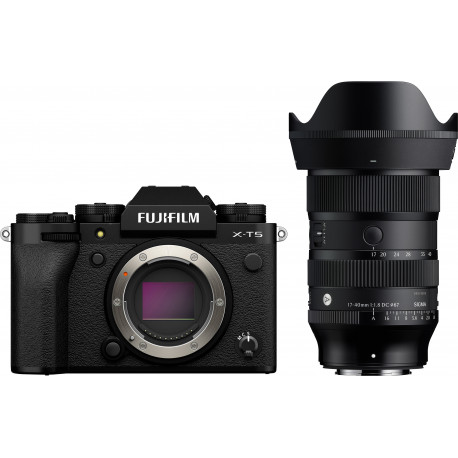 Fujifilm X-T5 + Sigma 17-40mm, black