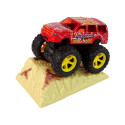 Auto Resorak Z Naciągiem Monster Truck Big Foot Gumowe Opony Rampa Auto Resorak Z Naciągiem Monster Truck Big Foot Gumowe Opony Rampa